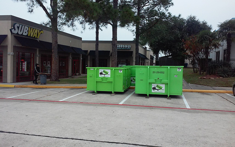 Two Dumpsters in West Houston